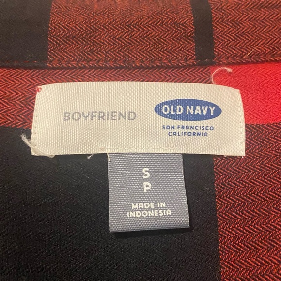 Old Navy Red and Black Flannel - Picture 5 of 5
